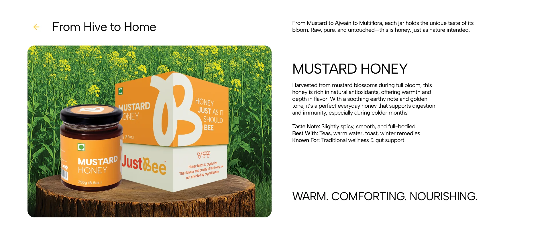 Mustard Honey Box